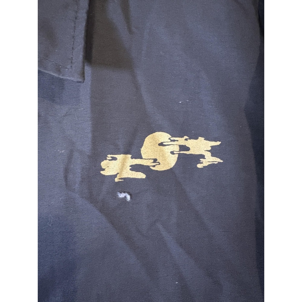Apari Coach Jacket Mens Small Black Graphic Mermaid Koi Back Print EXP99CNB - Picture 7 of 15
